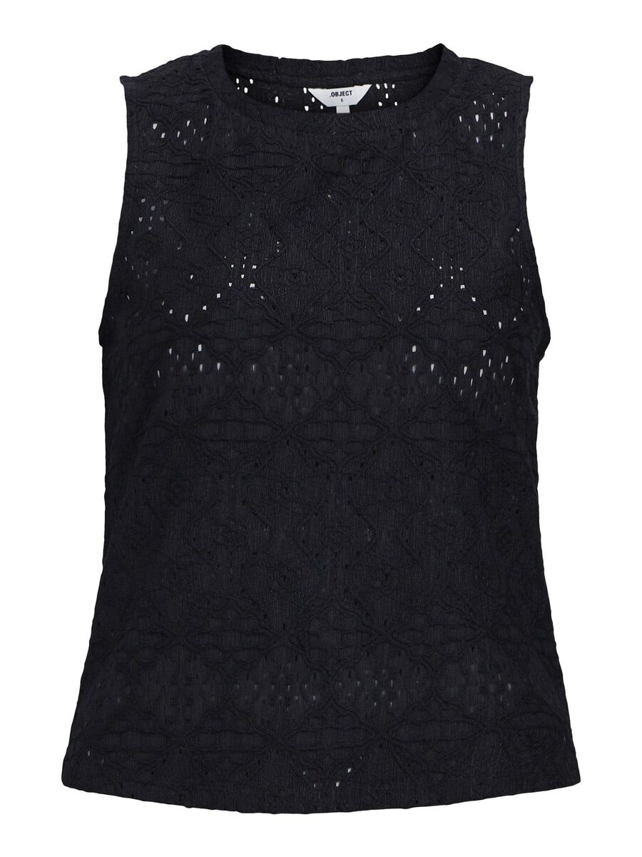 Object - OBJFEODORA RE TANK TOP (Black)