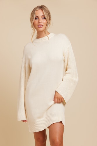 Rut & Circle - Stina Knit Dress (Off White)