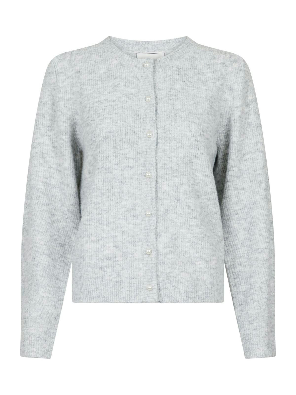 Neo Noir - Nuna Knit Cardigan (Light Gre Mel.)