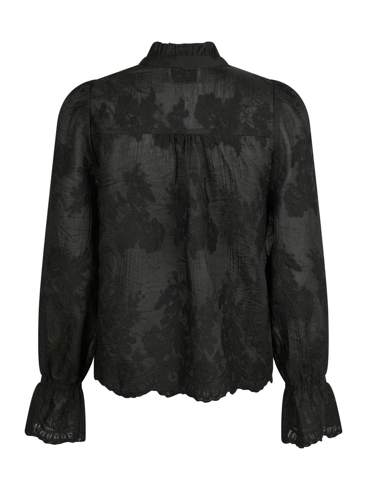 Neo Noir - Amara Big Embroidery Blouse (Black)