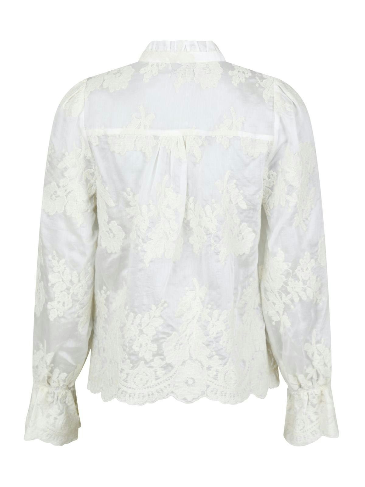 Neo Noir - Amara Big Embroidery Blouse (Off White)