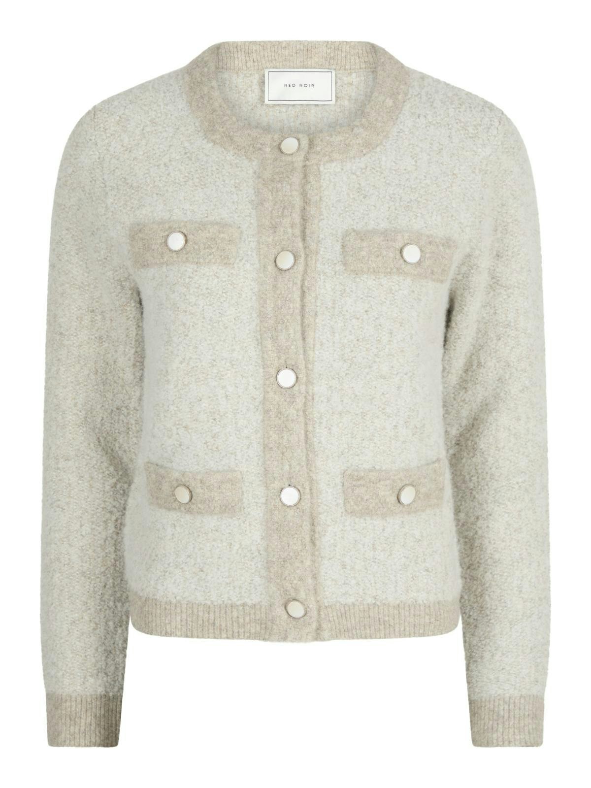 Neo Noir - Vivia Knit Cardigan (Beige Mel.)