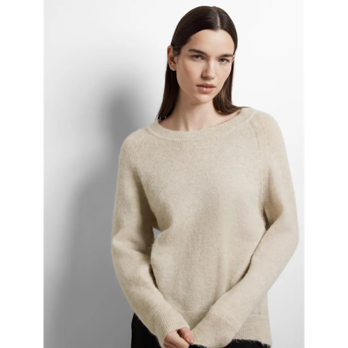 Selected Femme - SLFLULU LS KNIT O-NECK NOOS (Birch)