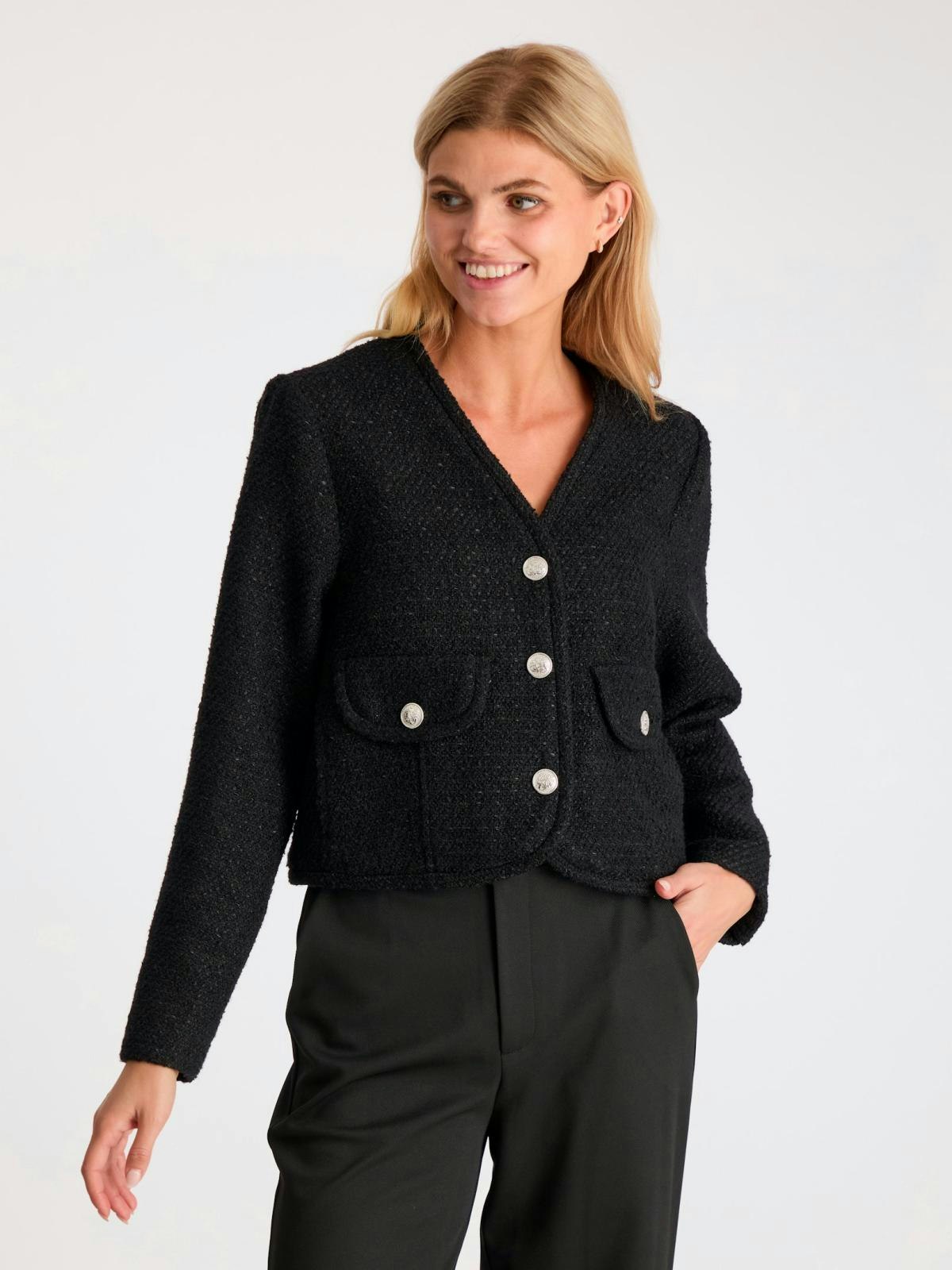 Neo Noir - Manua Boucle Jacket (Black)