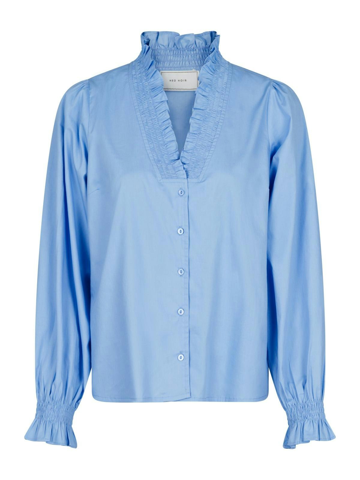 Neo Noir - Brielle Solid Shirt (Sky Blue)