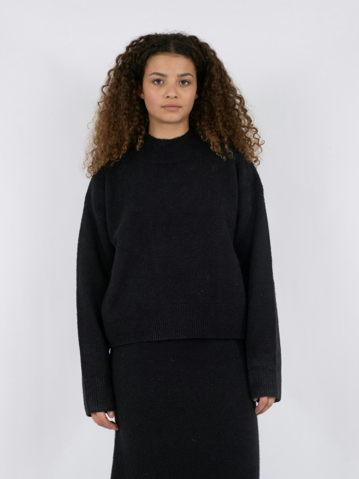 Neo Noir - Paulina Knit Blouse (Black)
