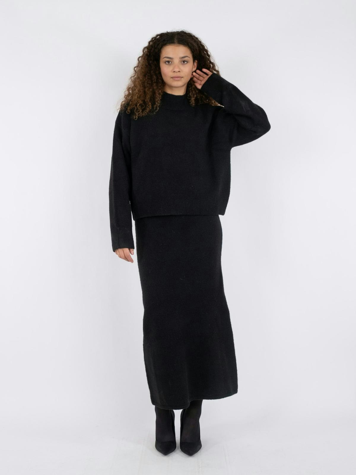 Neo Noir - Paulina Knit Blouse (Black)
