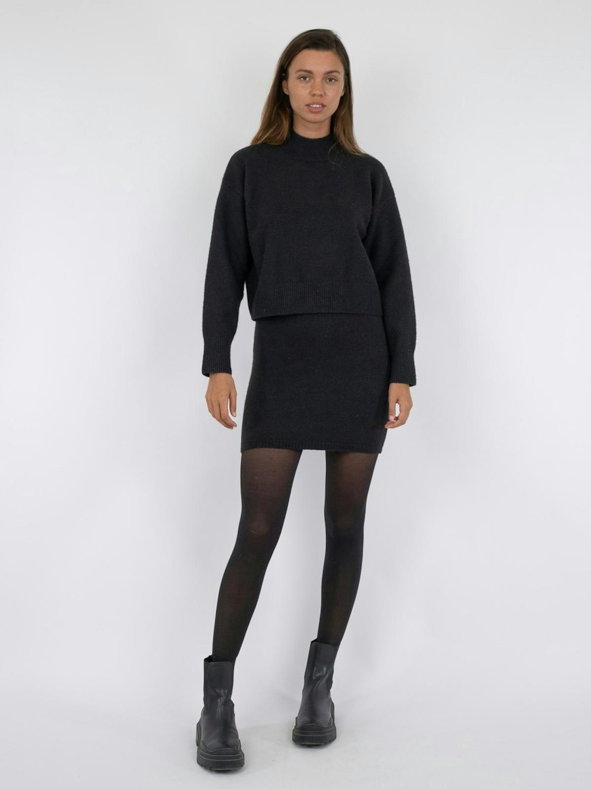 Neo Noir - Paulina Knit Blouse (Black)