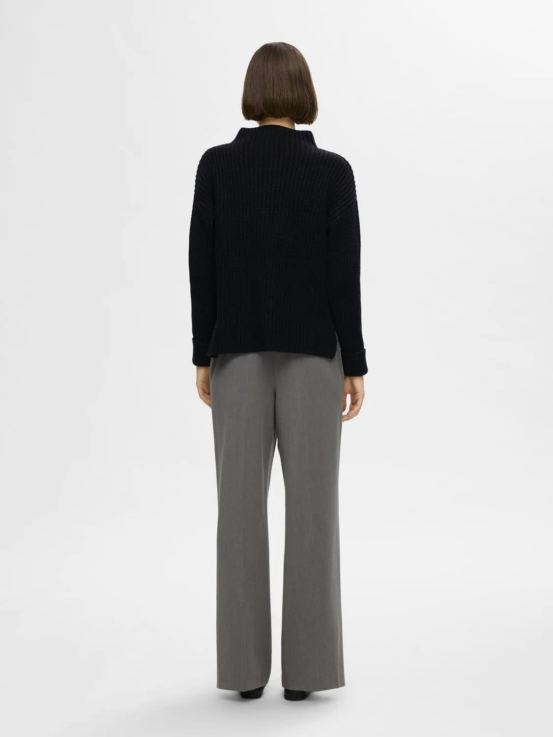 Selected Femme - SLFSELMA LS KNIT PULLOVER NOOS (Black)