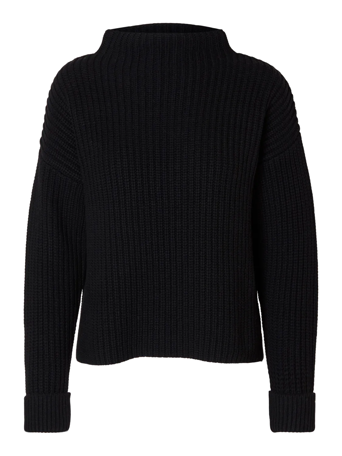 Selected Femme - SLFSELMA LS KNIT PULLOVER NOOS (Black)