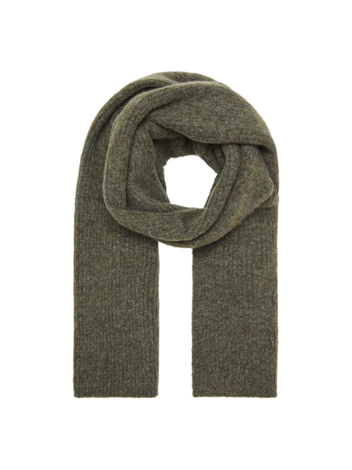 Selected Femme - SLFMALINE LANO KNIT BEANIE NOOS (Kalamata  MELANGE)