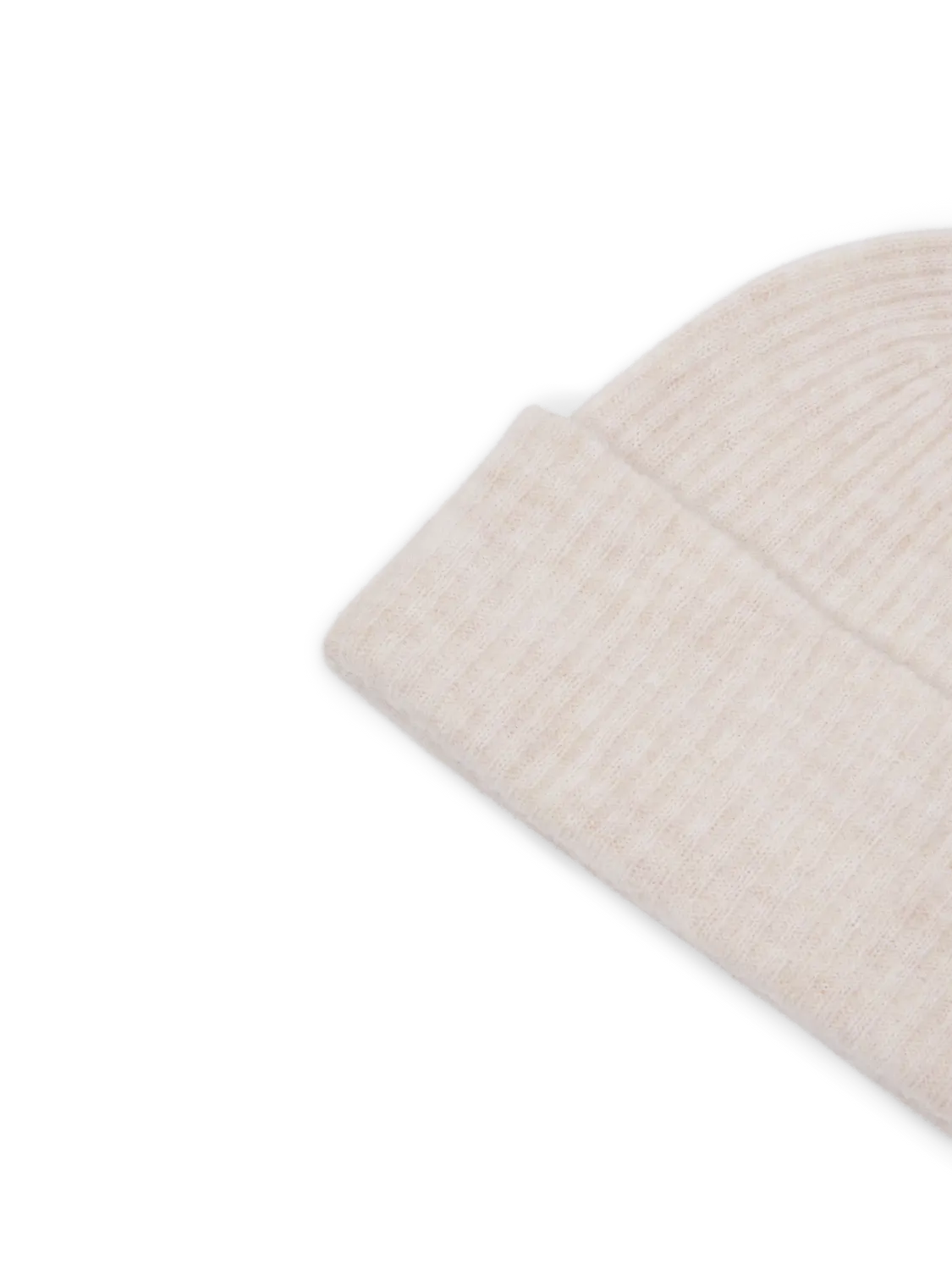 Selected Femme - SLFMALINE LANO KNIT BEANIE NOOS (Birch MELANGE)