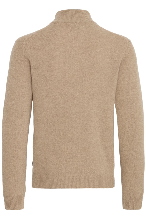 Casual Friday - CFKARL halfzip lambswool knit (Beige)