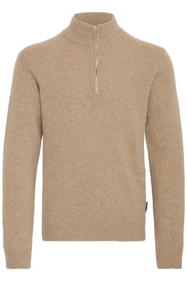 Casual Friday - CFKARL halfzip lambswool knit (Beige)
