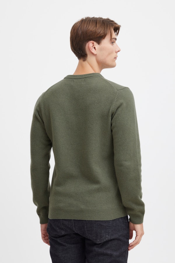 Casual Friday - CFKARL crew neck bounty knit (Olive)