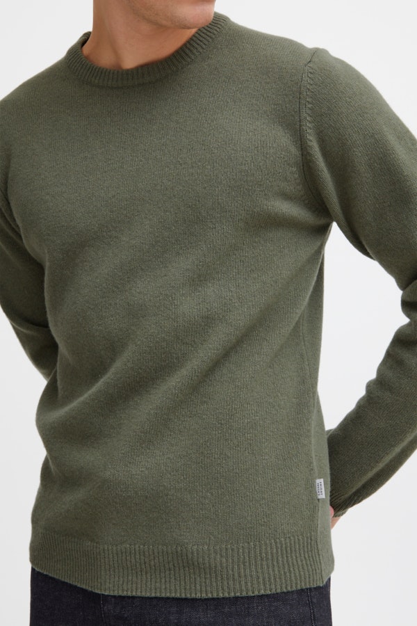 Casual Friday - CFKARL crew neck bounty knit (Olive)