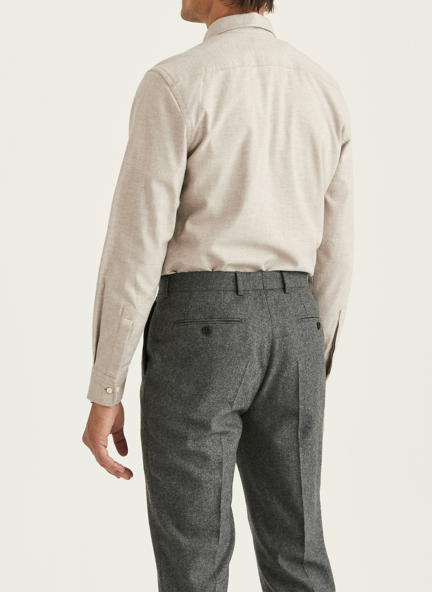 Morris - Watts Flannel Shirt-Slim Fit (Khaki)