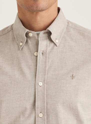 Morris - Watts Flannel Shirt-Slim Fit (Khaki)