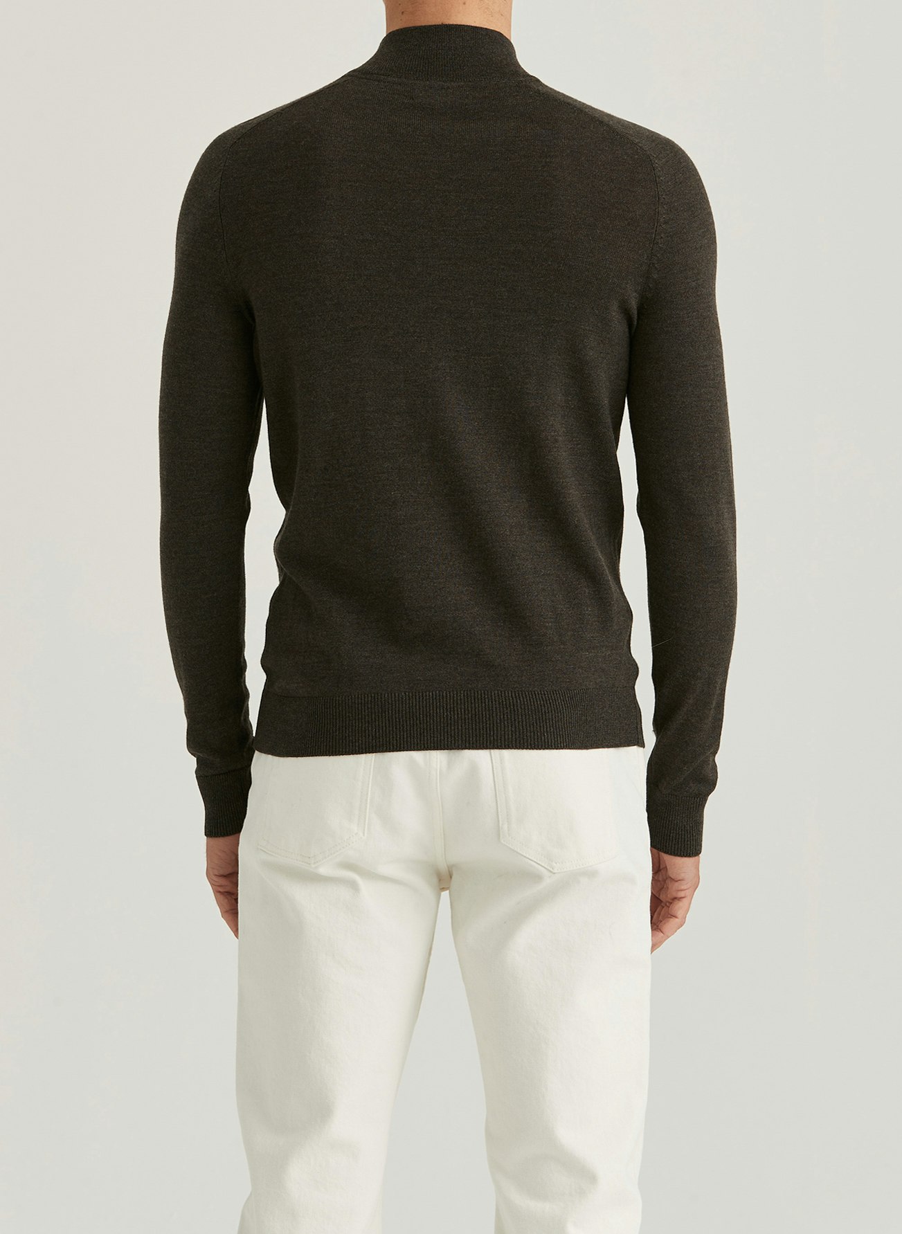 Morris - Merino John Zip (Brown)