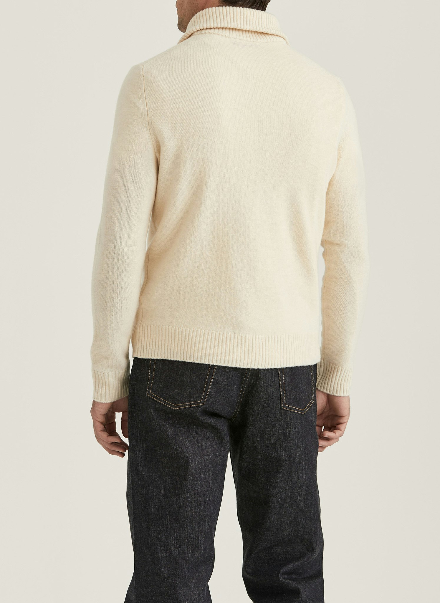 Morris - Hertford Half Zip (Offwhite)