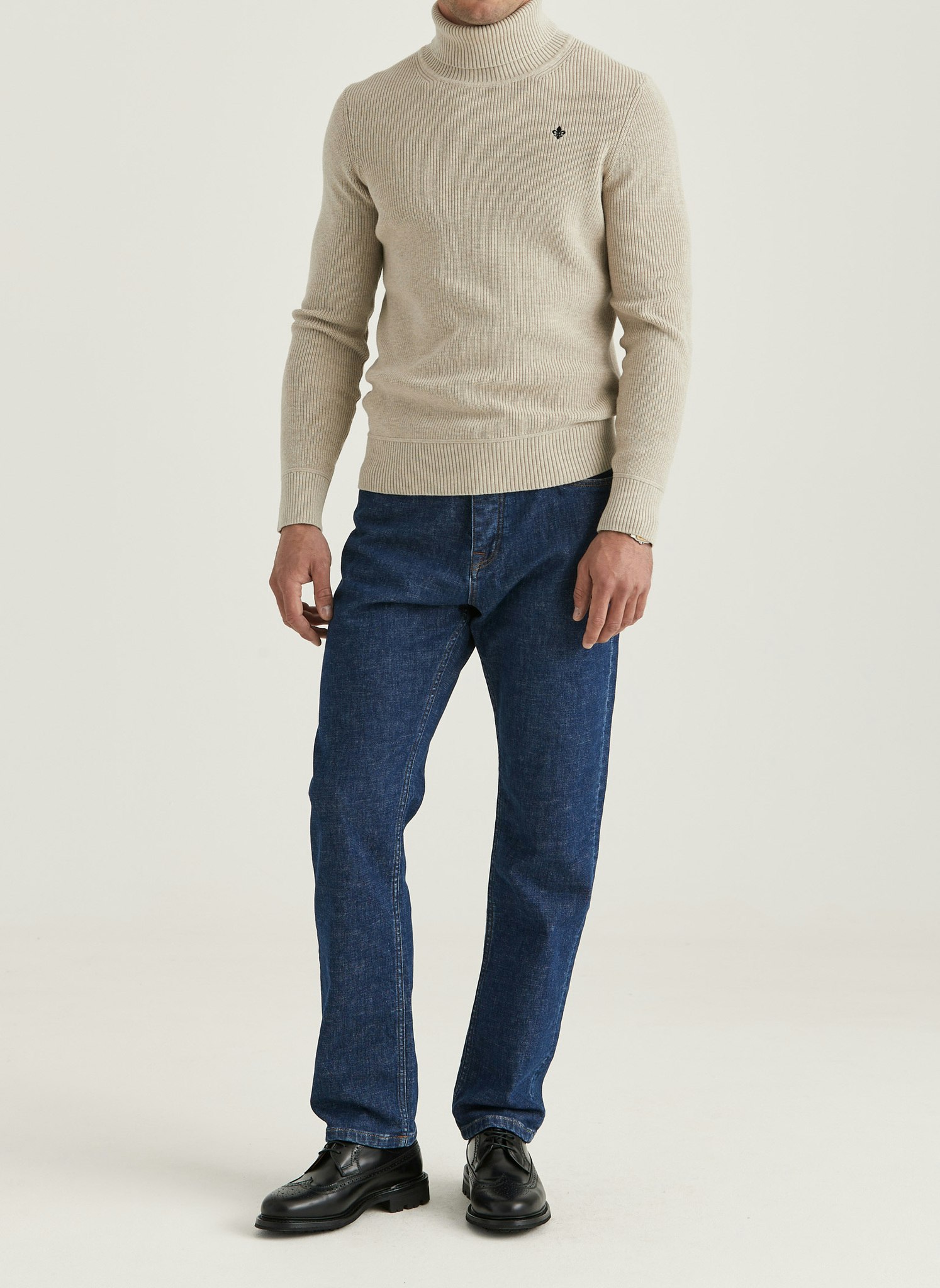 Morris - Bernard Roller Neck (Khaki)