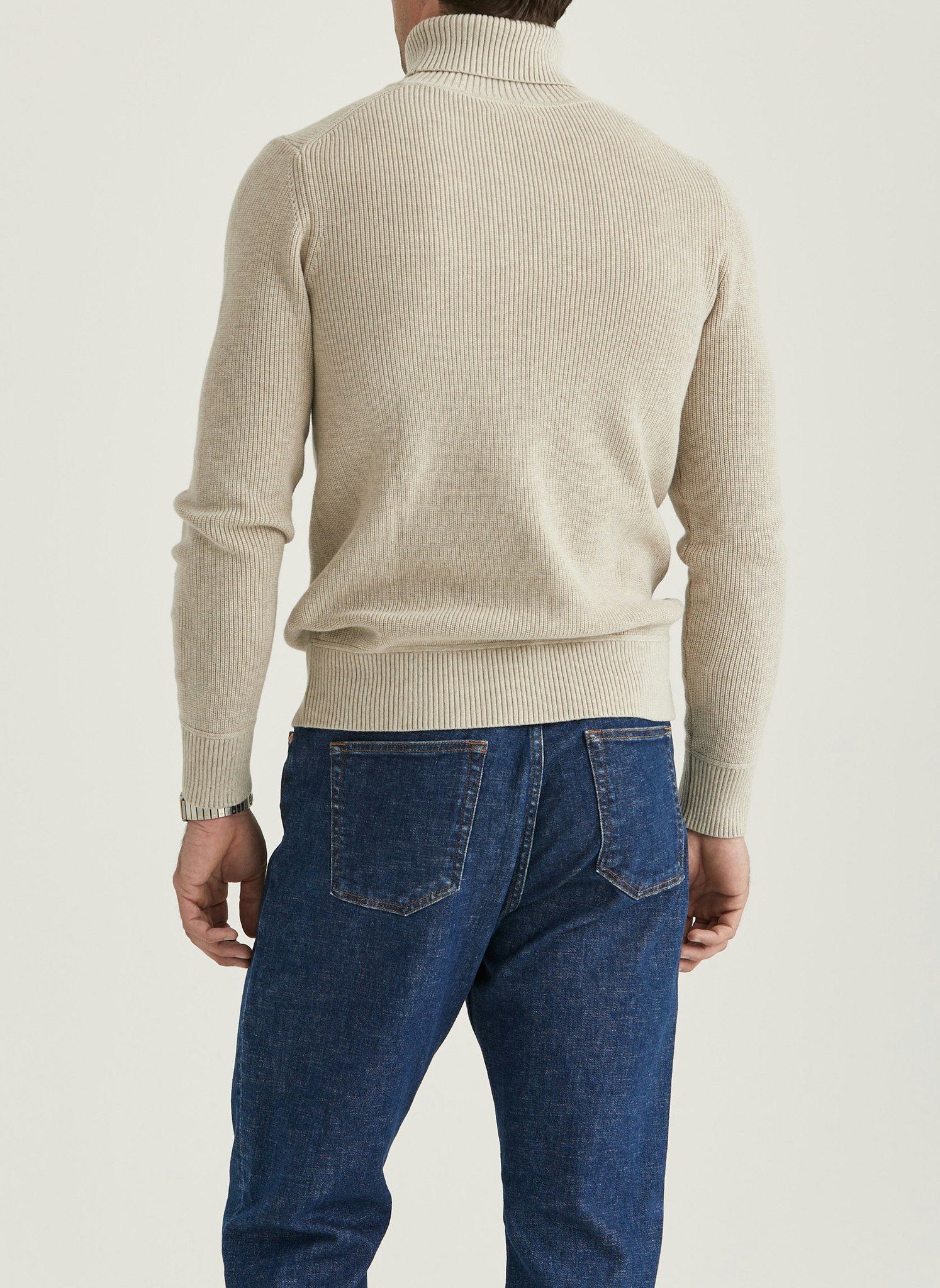 Morris - Bernard Roller Neck (Khaki)