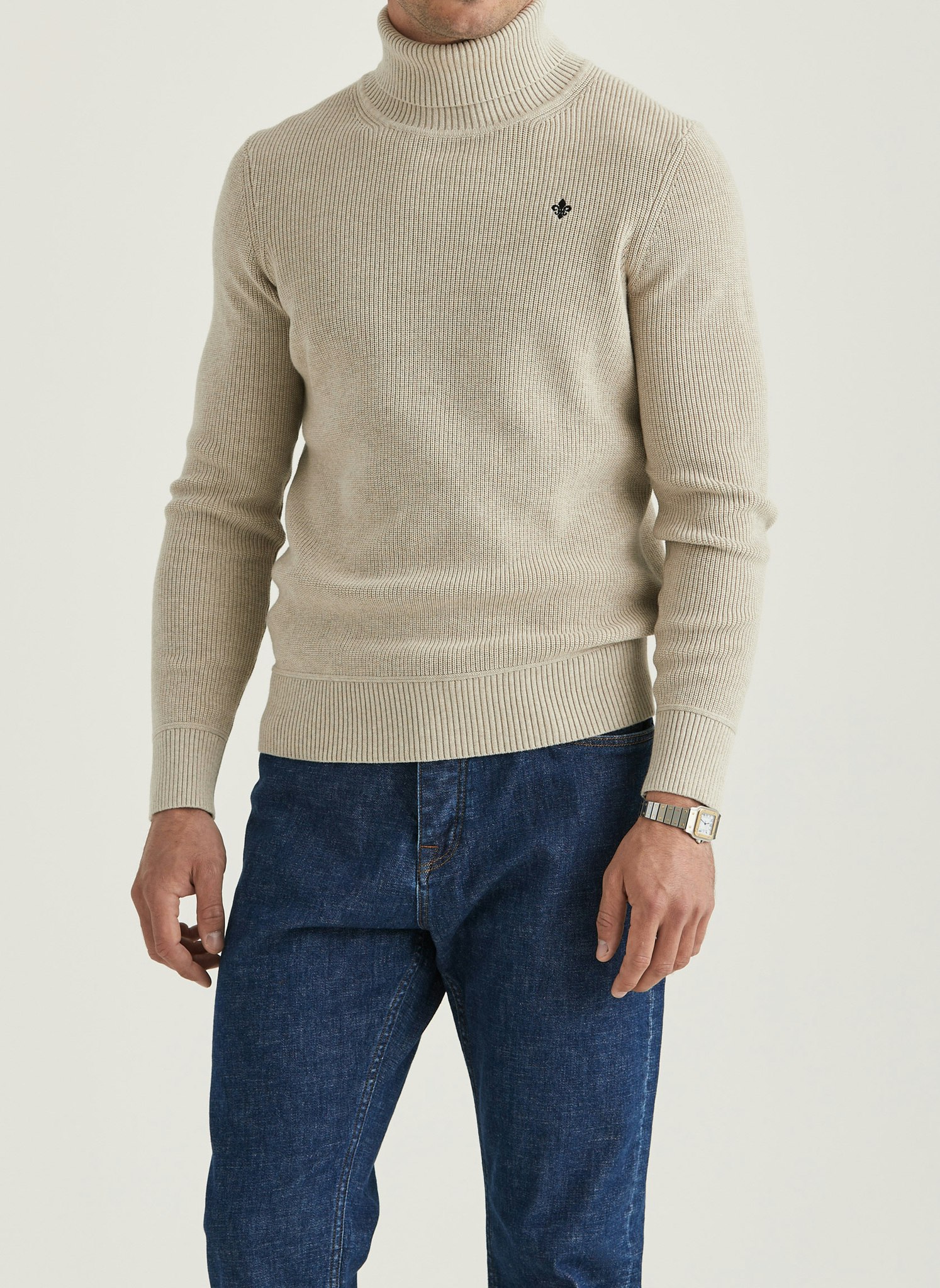 Morris - Bernard Roller Neck (Khaki)