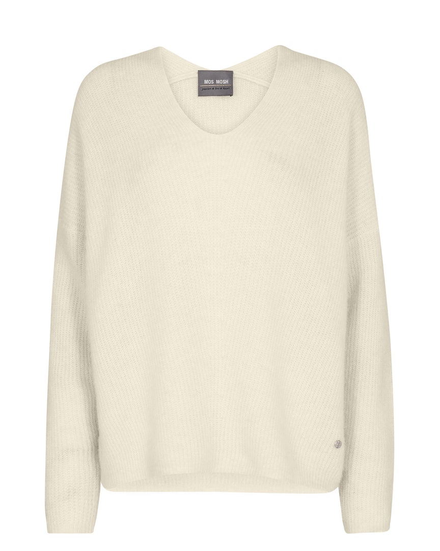 Mos Mosh - MMThora V-Neck Knit (Ecru)