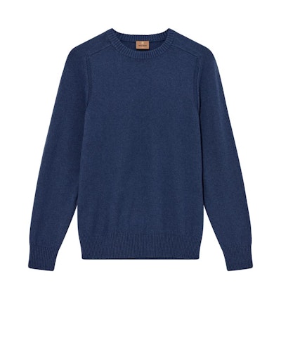 Mos Mosh Gallery - MMGJake Crew Neck Knit (Indigo Blue)