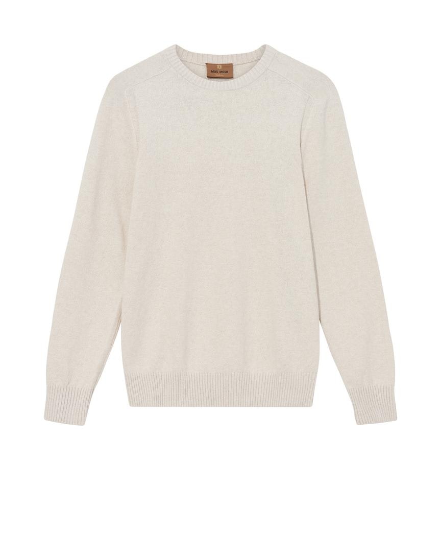 Mos Mosh Gallery - MMGJake Crew Neck Knit (New Sand Melange)