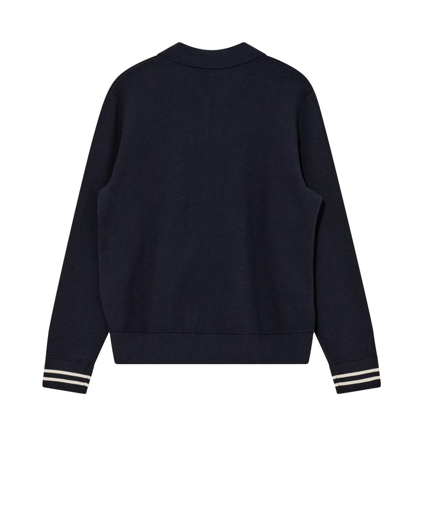 Mos Mosh Gallery - MMGBalm College Cardigan Knit (Salute Navy)