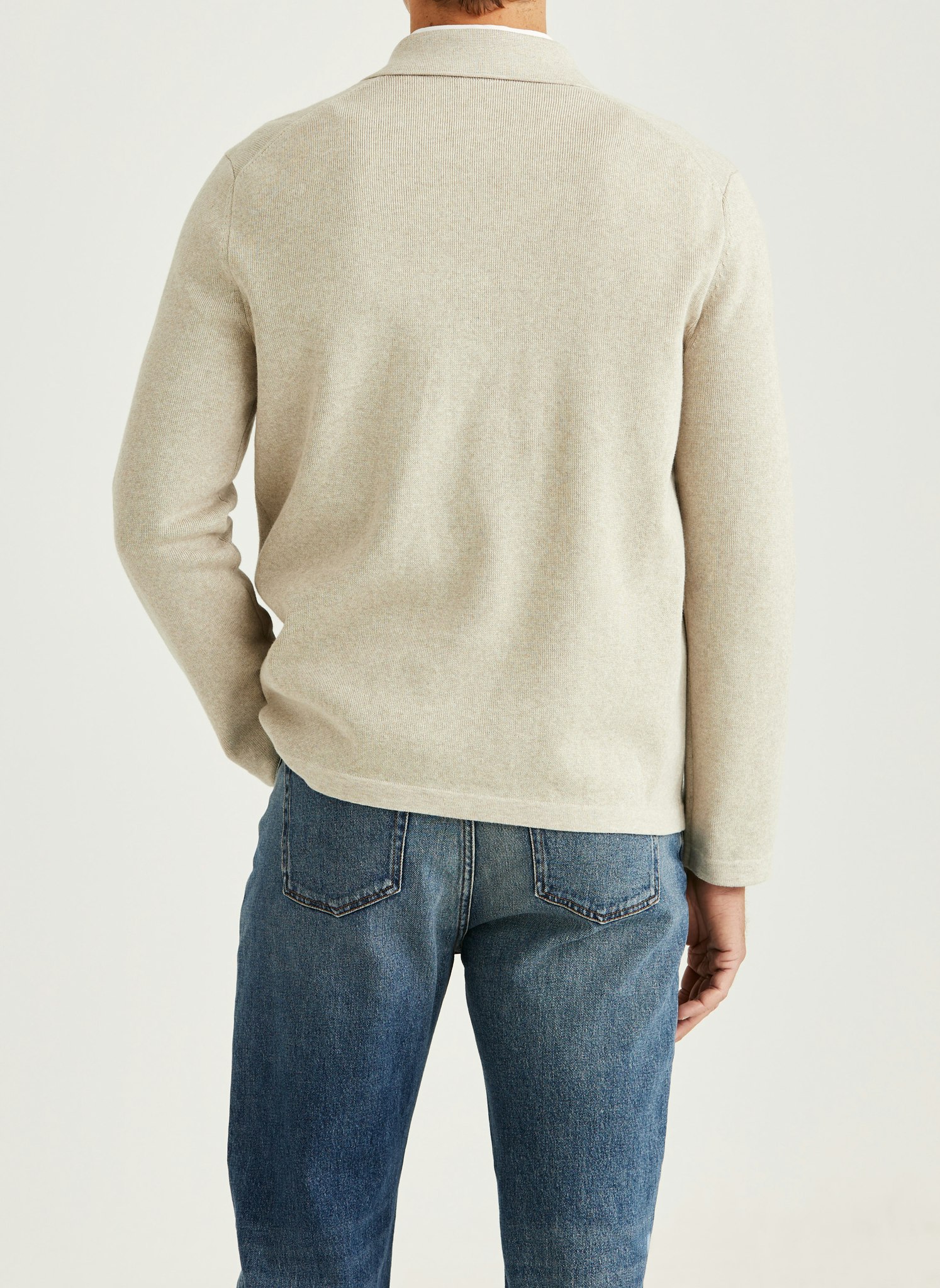 Morris - Jake Knitted Shirt Jacket (Khaki)