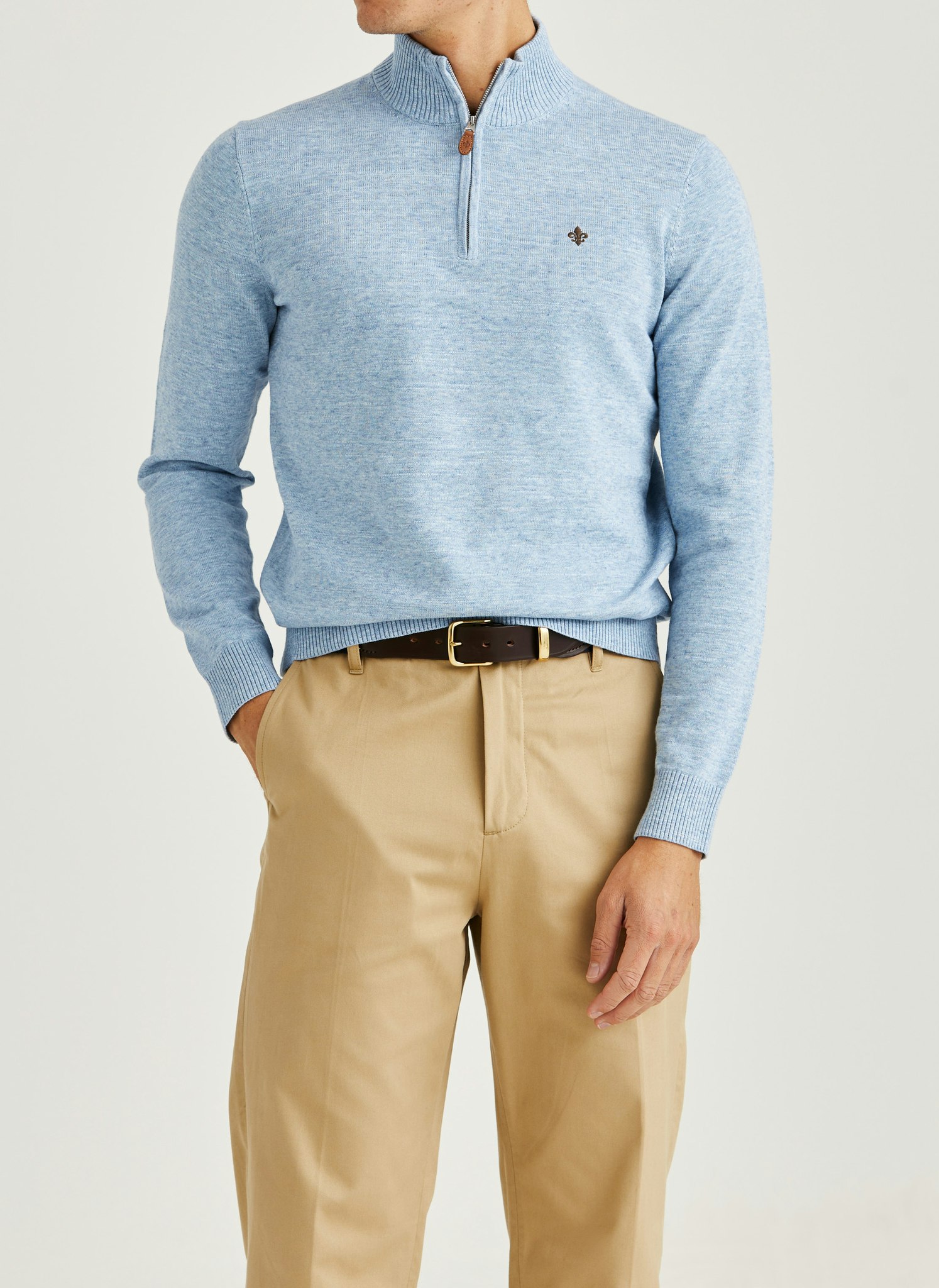 Morris - Randall Half Zip (Light Blue)