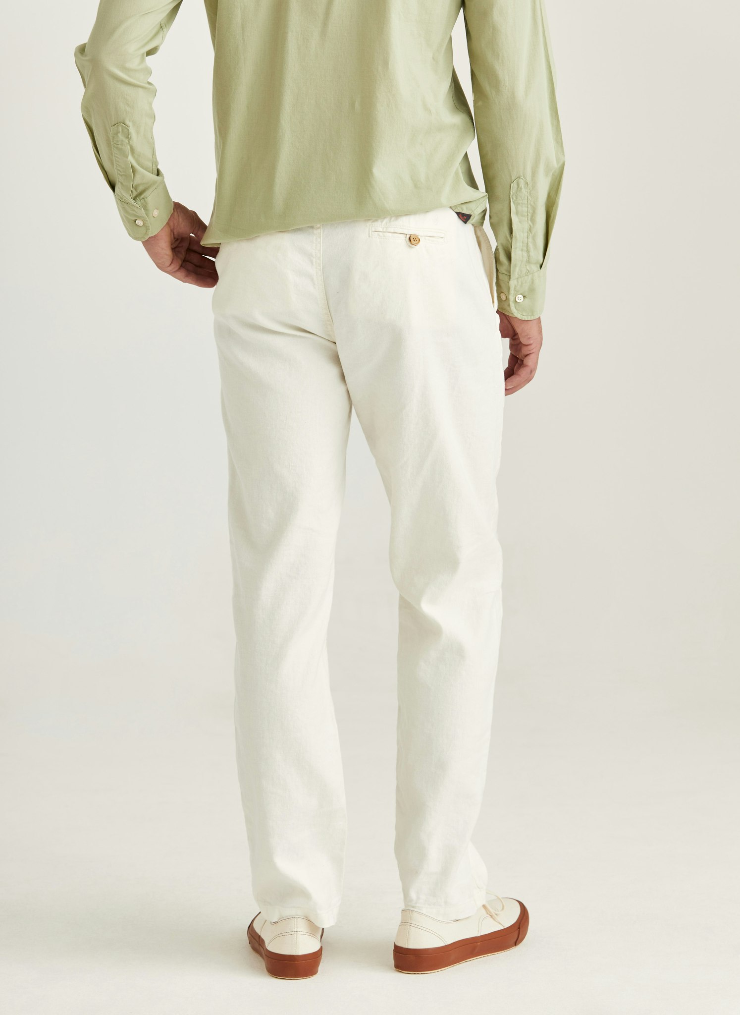 Morris - Fenix Linen Trousers (Offwhite 02)
