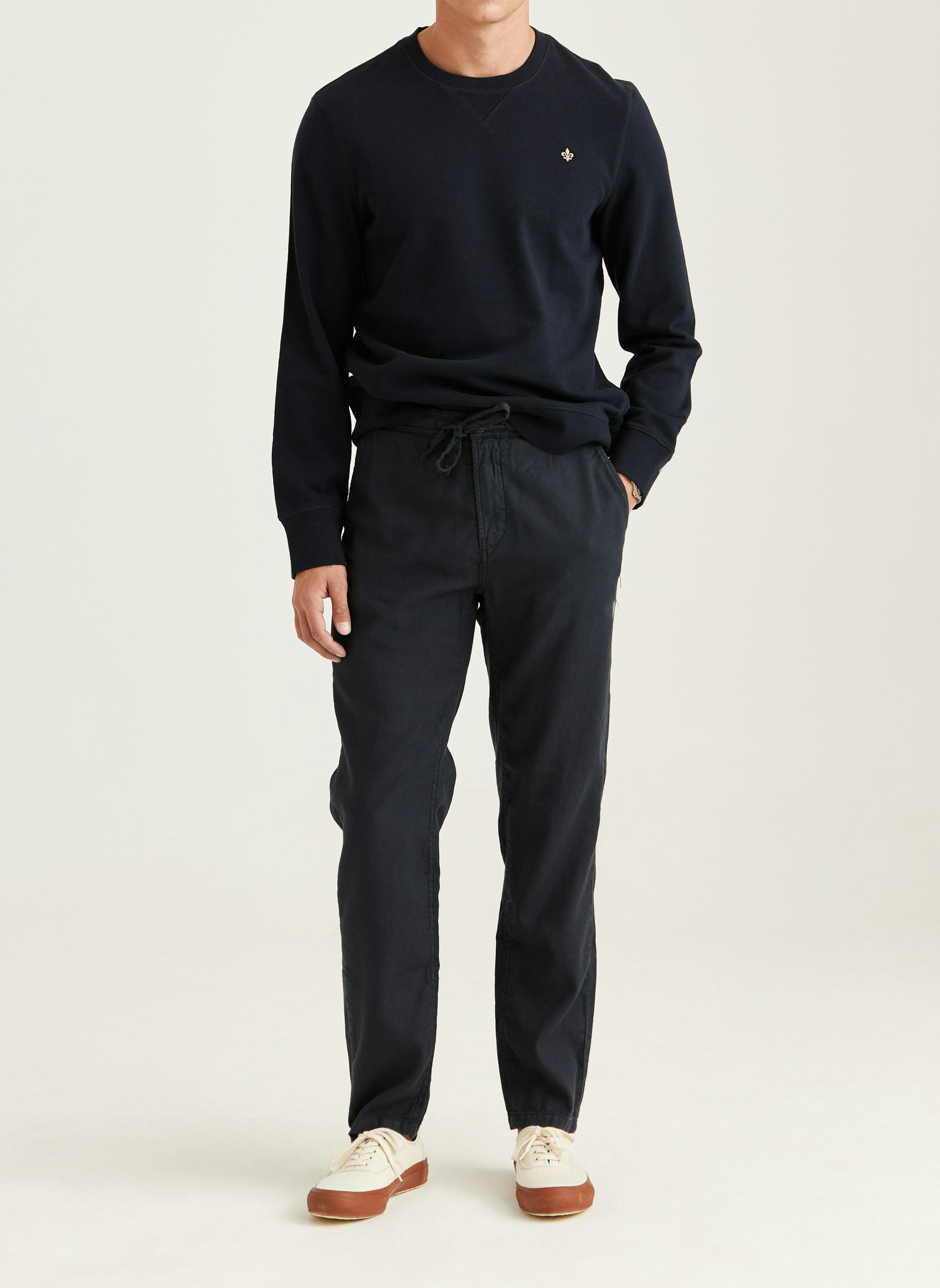 Morris - Fenix Linen Trousers (Blue)