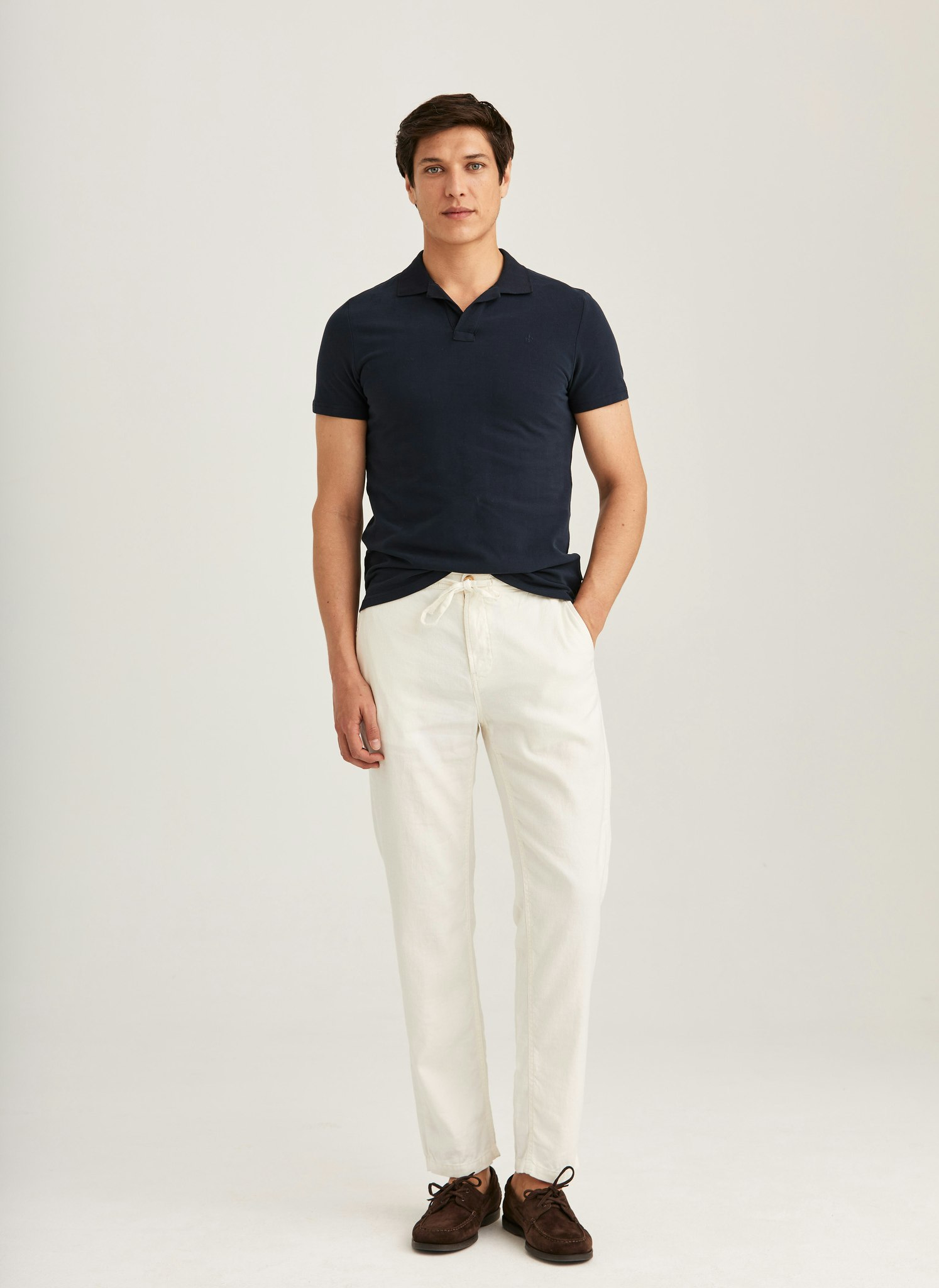 Morris - Fenix Linen Trousers (Offwhite 04)