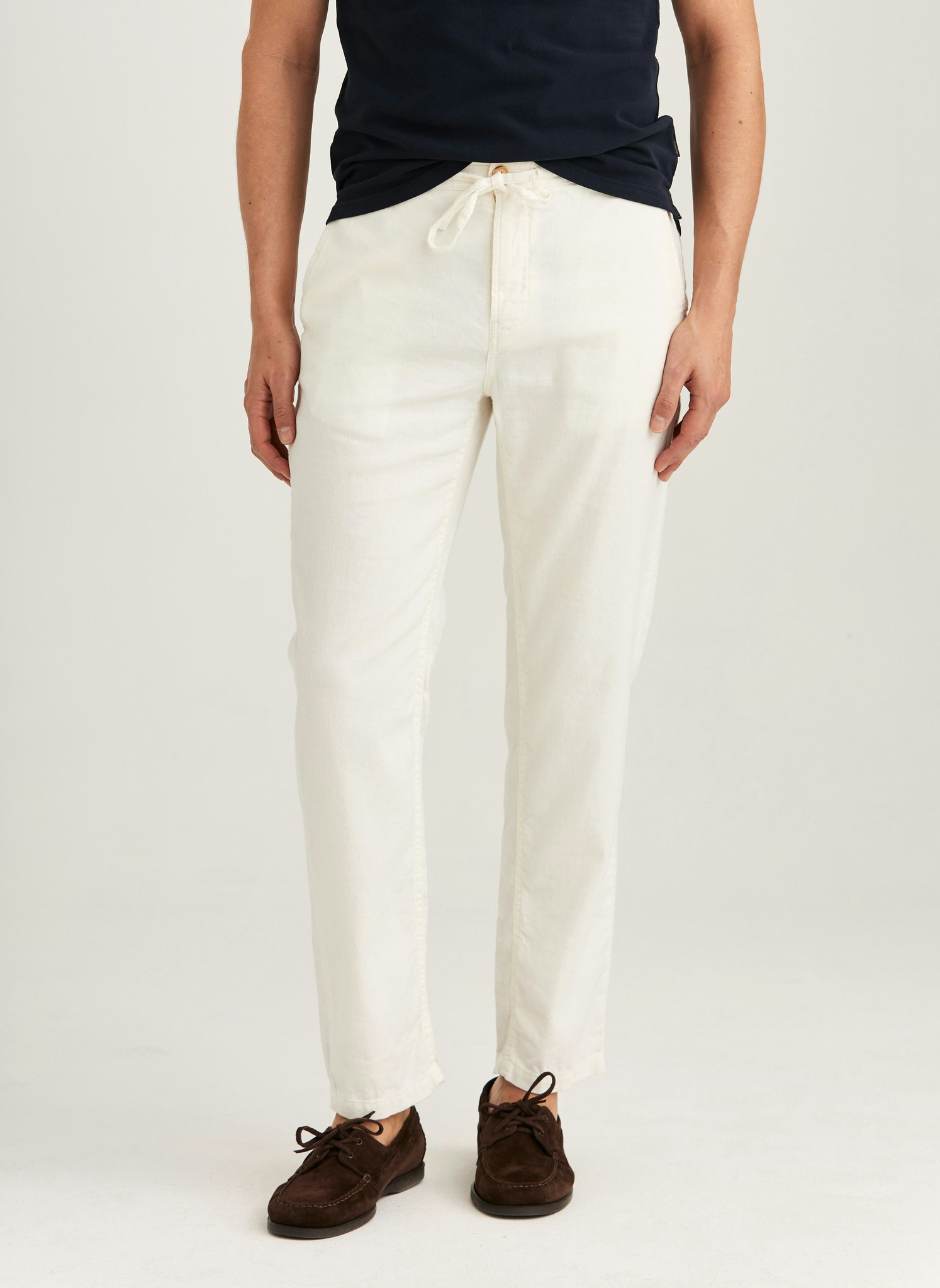 Morris - Fenix Linen Trousers (Offwhite 04)