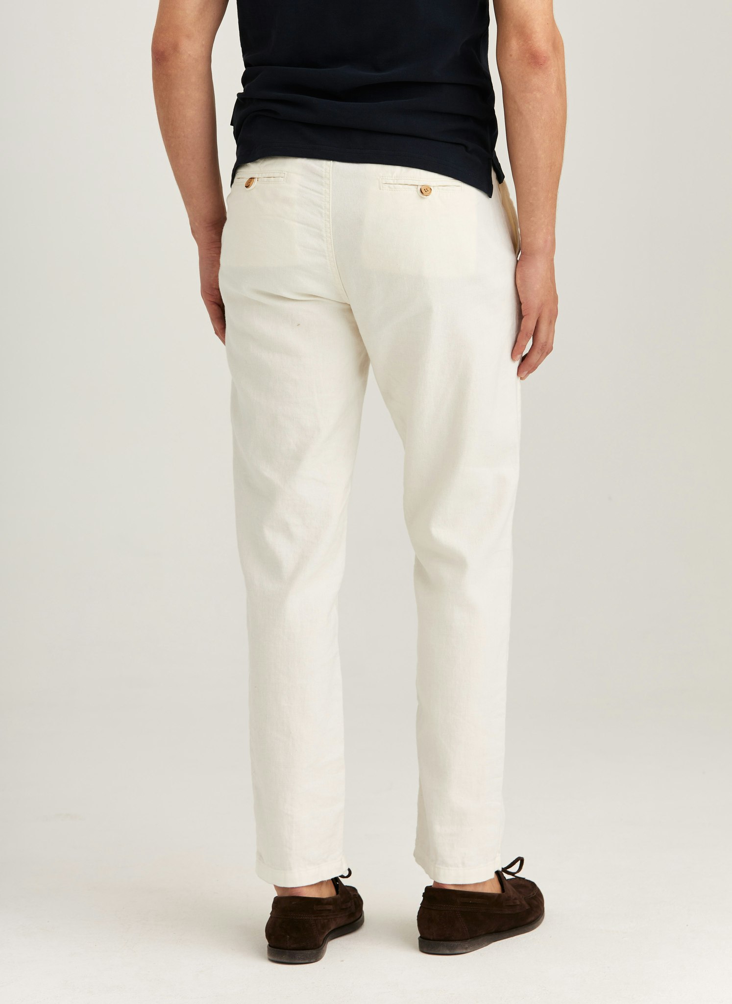 Morris - Fenix Linen Trousers (Offwhite 04)