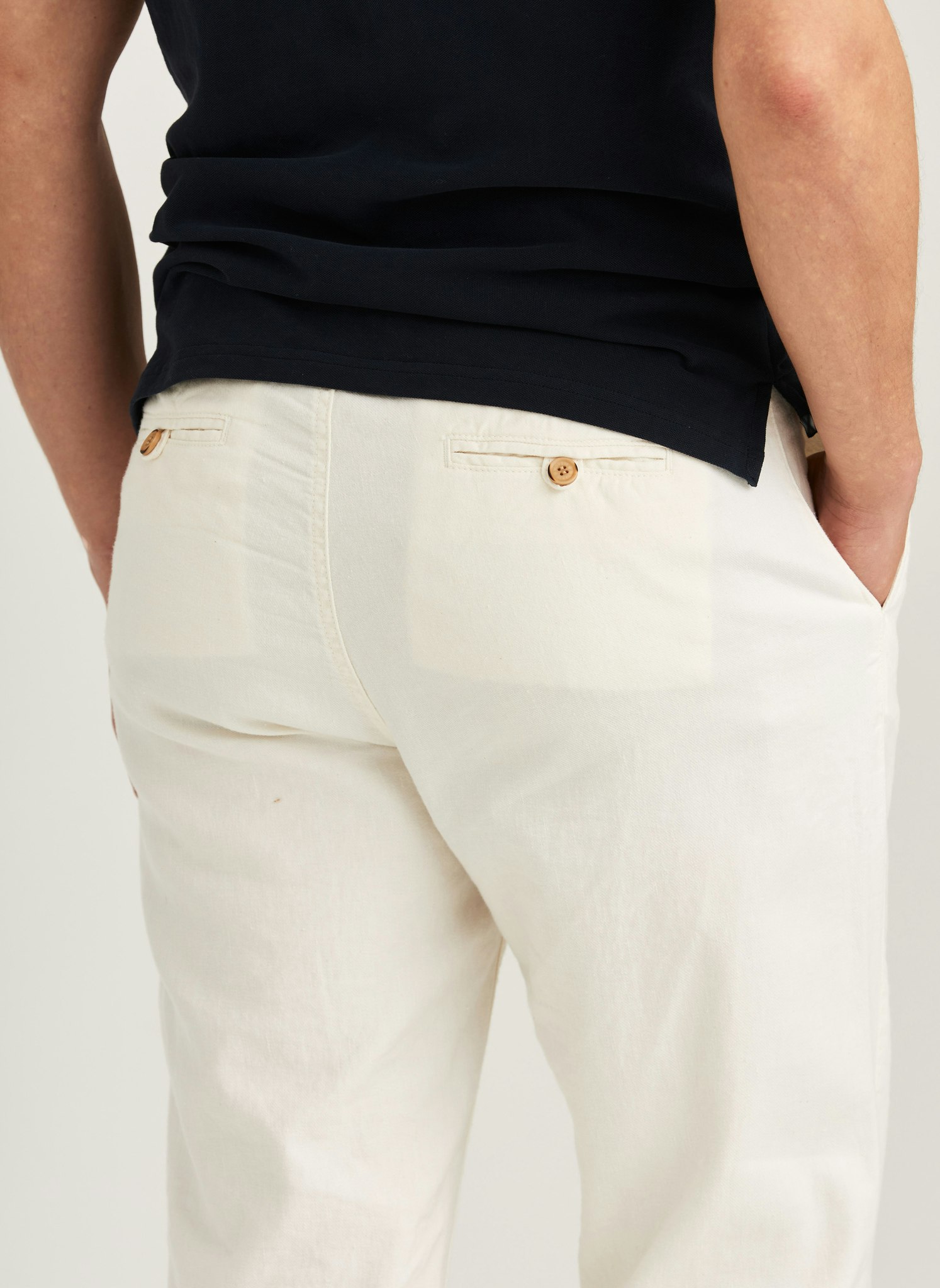 Morris - Fenix Linen Trousers (Offwhite 04)