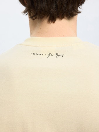 Selected Homme - SLHRELAXKAI PRINT KEYS SS O-NECK TEE (White)