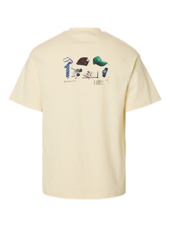 Selected Homme - SLHRELAXKAI PRINT ACCESSORIES SS O-NECK TEE (White)
