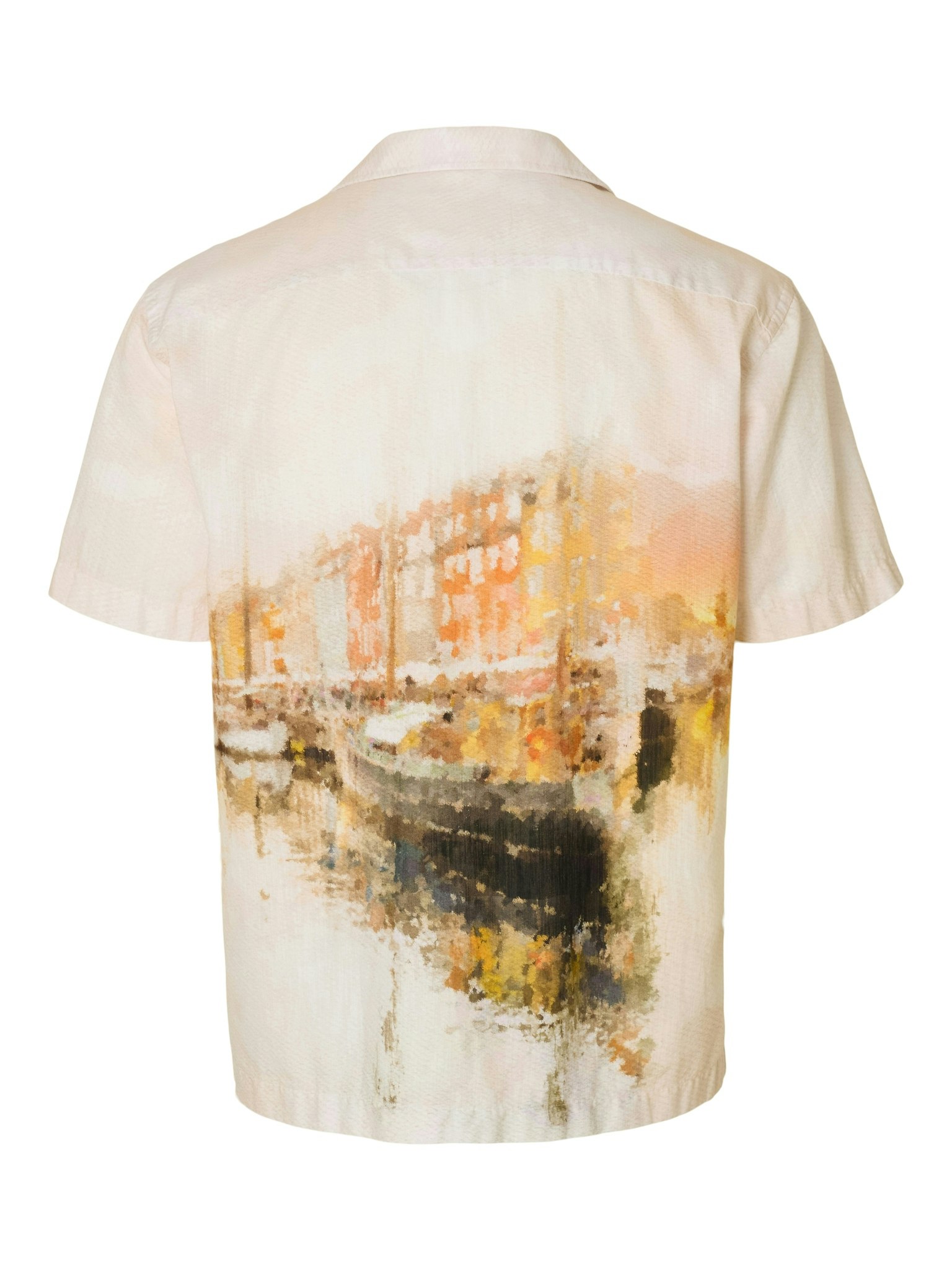 Selected Homme - SLHRLXCARL AOP SS SHIRT (Orange)