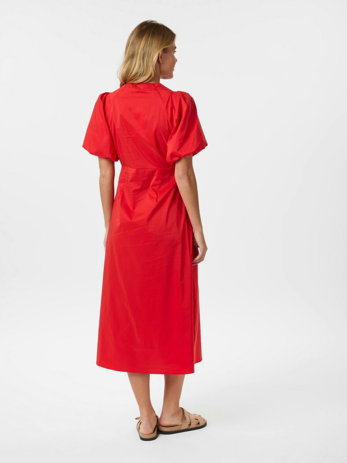 Neo Noir - Illana Poplin Dress (Red)