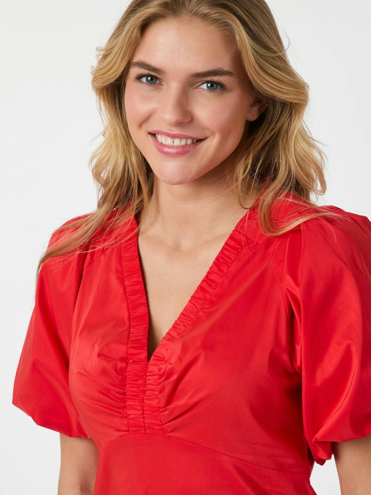 Neo Noir - Illana Poplin Dress (Red)