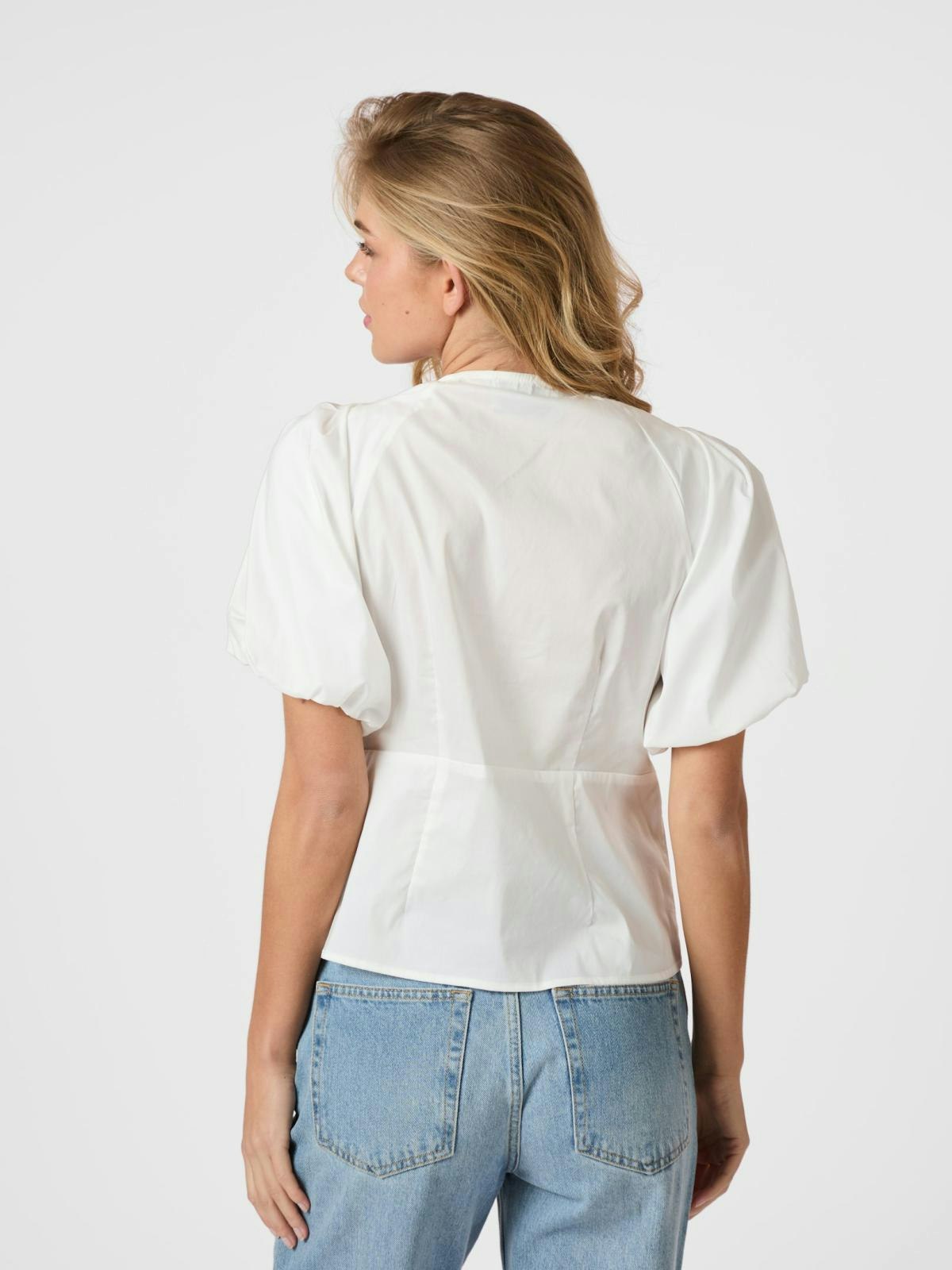 Neo Noir - Irina Poplin Blouse (White)
