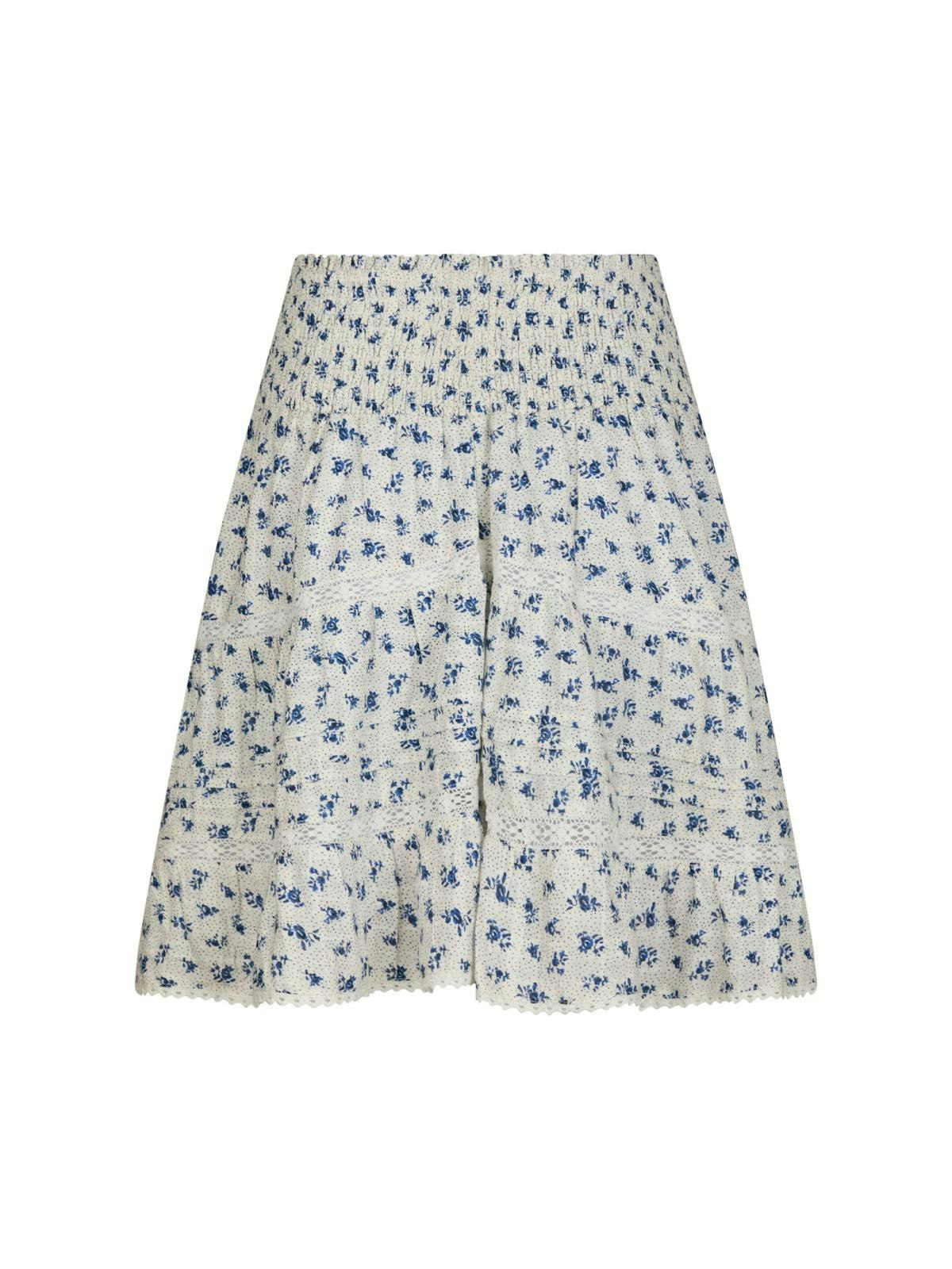 Neo Noir - Alett Dot Flower Skirt (Blue)