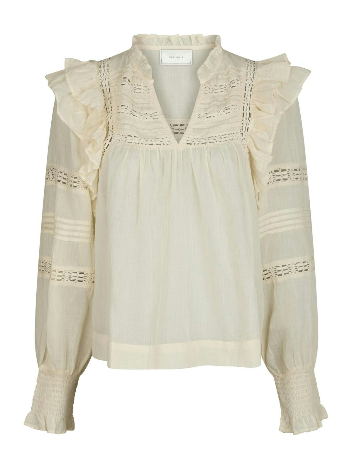 Neo Noir - Mauri S Voile Blouse (Light Yellow)