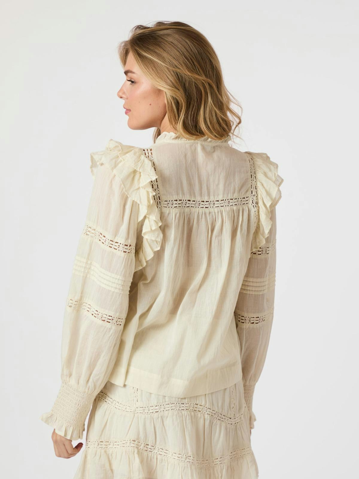 Neo Noir - Mauri S Voile Blouse (Light Yellow)