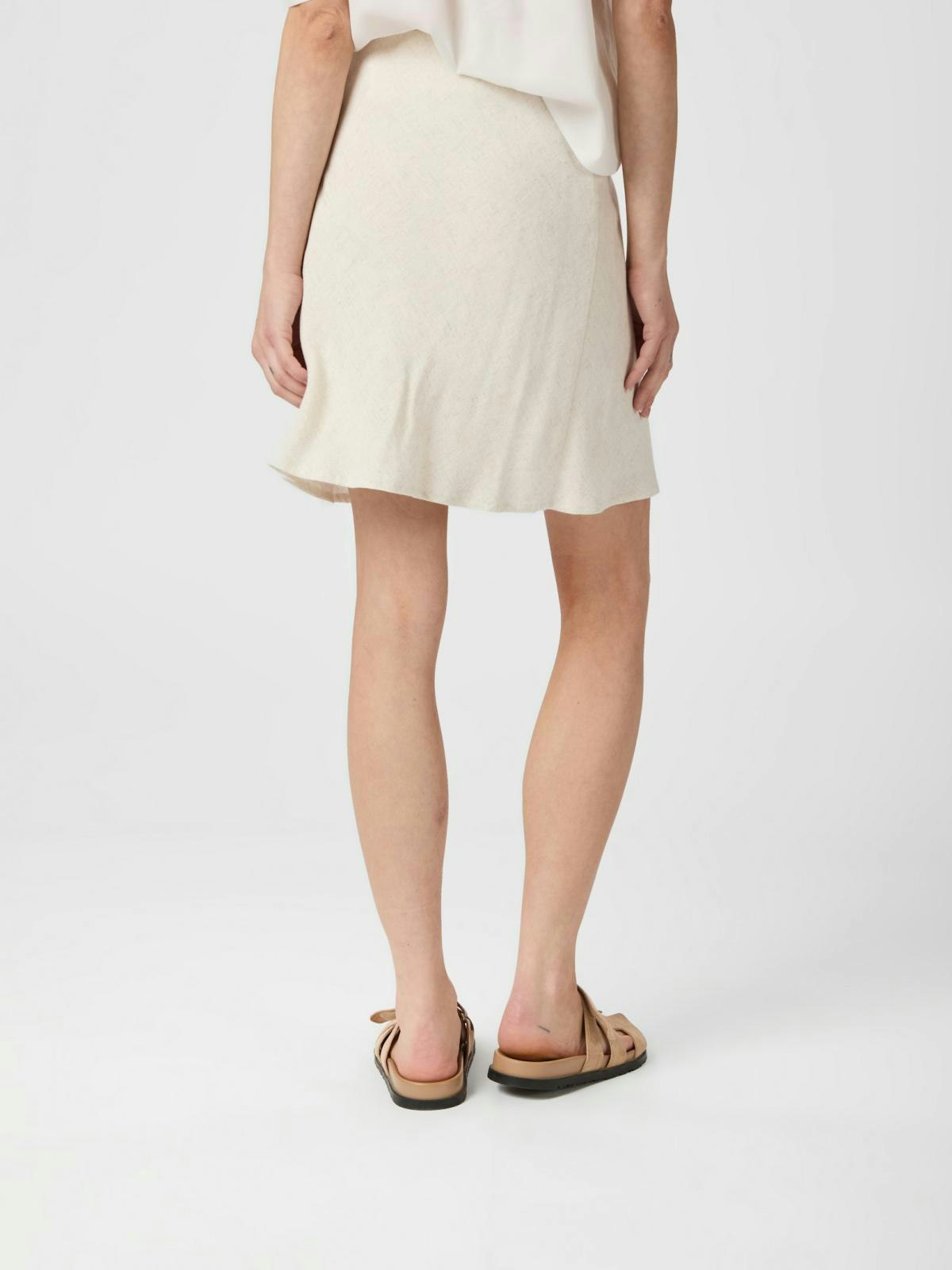 Neo Noir - Luna Linen Skirt (Natural)