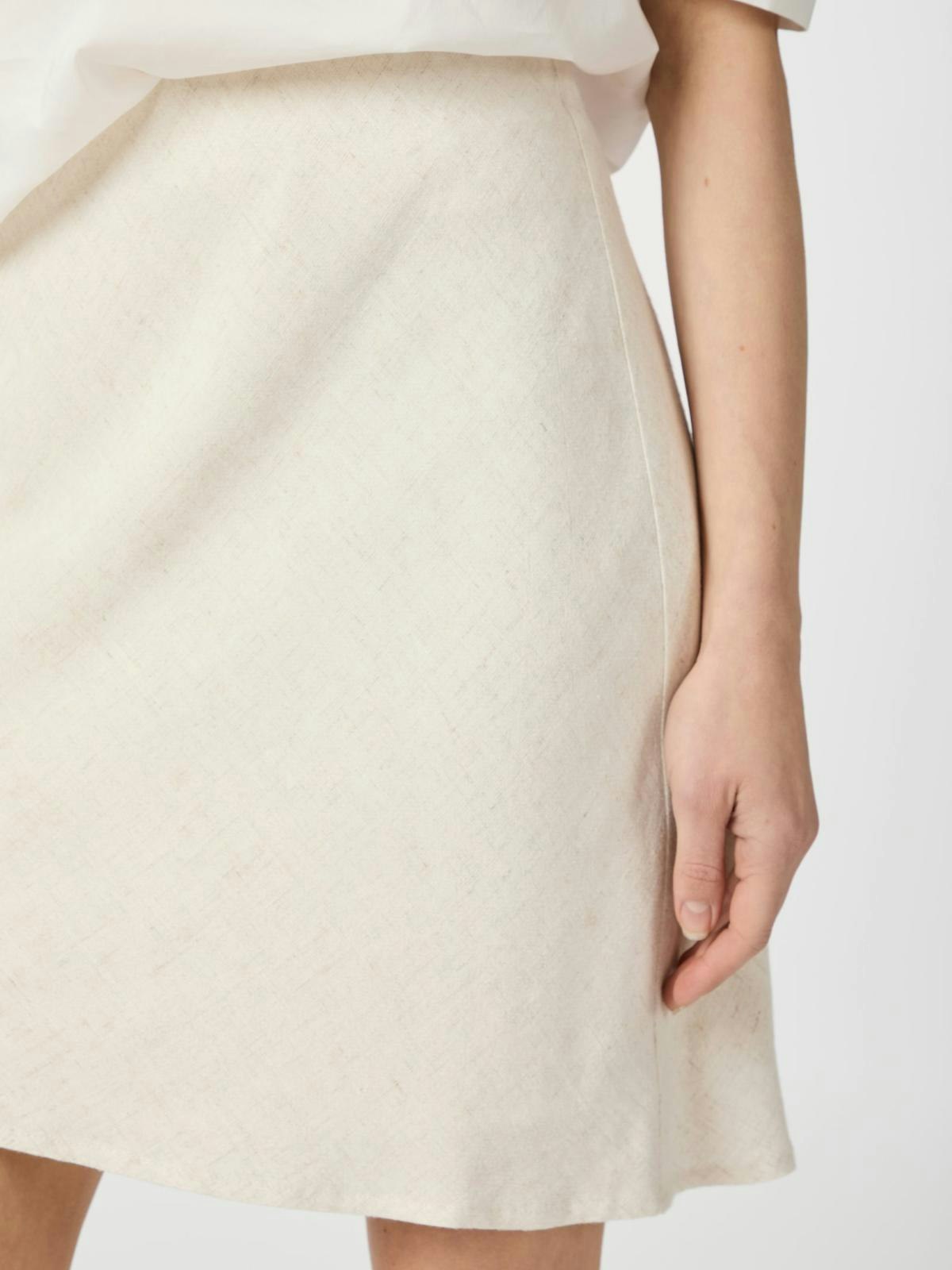 Neo Noir - Luna Linen Skirt (Natural)